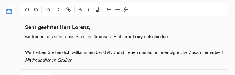 Nachricht bearbeiten